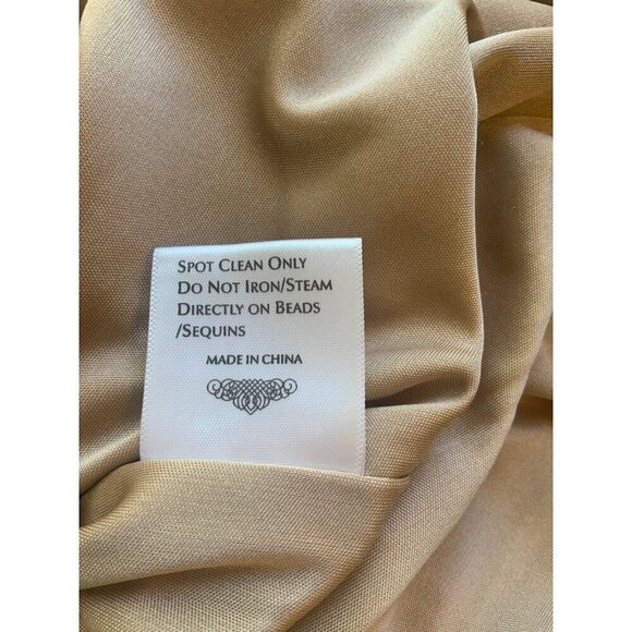 SUE WONG womens fitted sequined dress 34ch 26w 34h 37 long size 4 - Picture 8 of 8